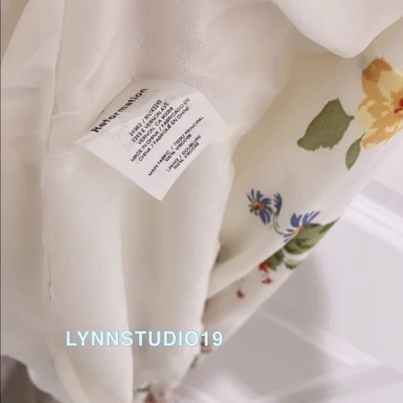 Reformation Nikita Dress Bouquet NWOT - Picture 4 of 5